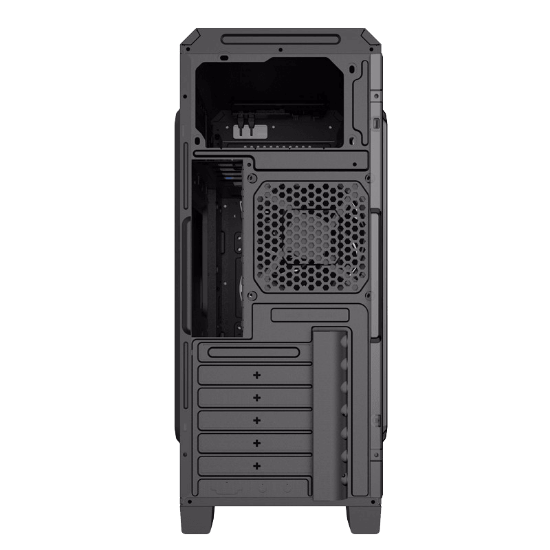 Компьютерный корпус Gamemax G561-FRGB, Midi-Tower, ATX, Чёрный