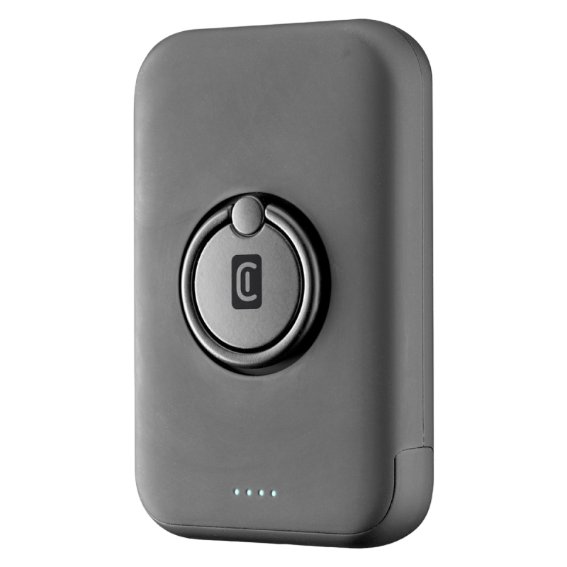 Wireless Power Bank Cellularline 5000mAh, MAG, Black