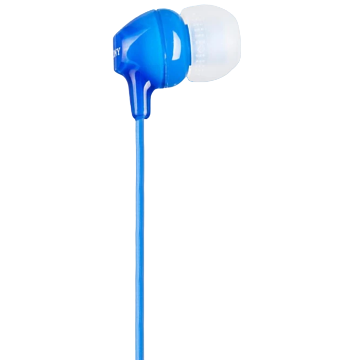 Гарнитура для мобильных телефонов SONY MDR-EX15LP, Проводной аналоговый, Синий