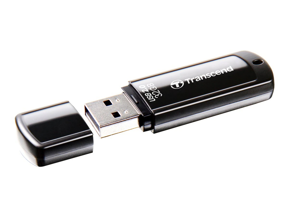 USB Flash накопитель Transcend JetFlash 350, 32Гб, Чёрный