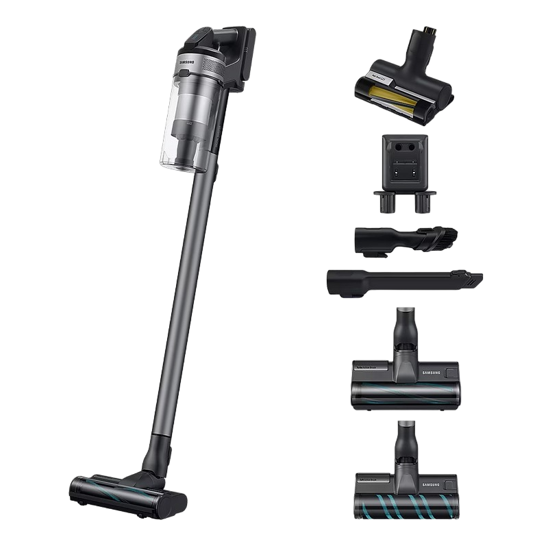 Aspirator Vertical Samsung Jet 75E Complete, Negru | Argintiu