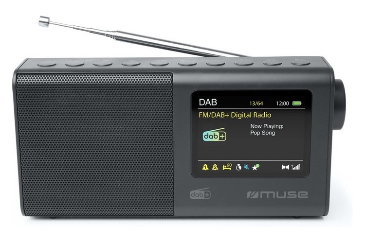 MUSE M-117 DB, Tuner DAB+, FM, LCD, Black