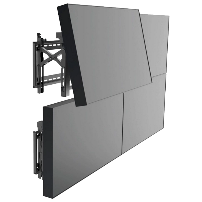 Suport fixat pe perete Reflecta PLANO Video Wall 70-6040, Negru