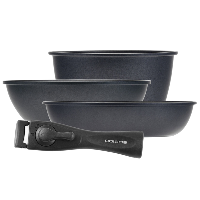 Набор посуды polaris easykeep-4dg, 1,7л, чёрный Thumbnail 6