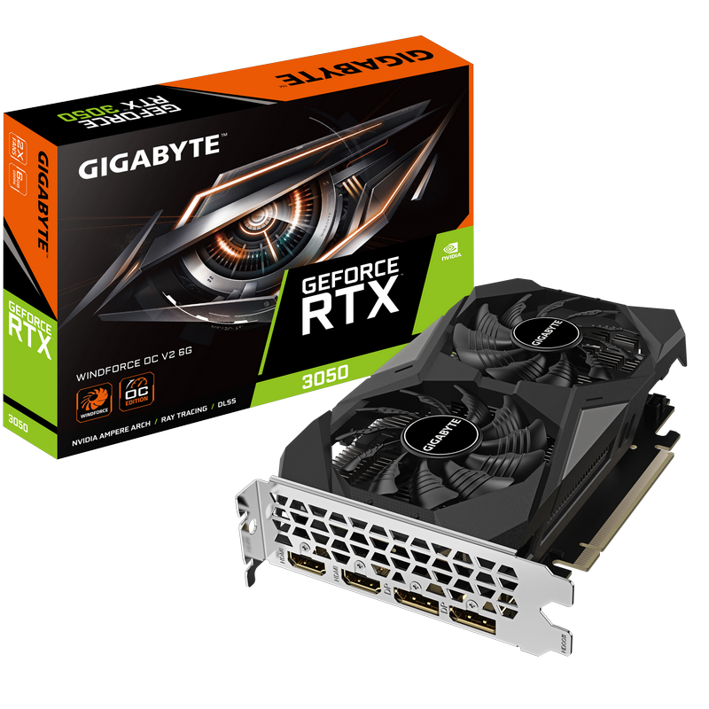 Placă Video Gigabyte GV-N3050WF2OCV2-6GD, 6GB GDDR6 96bit