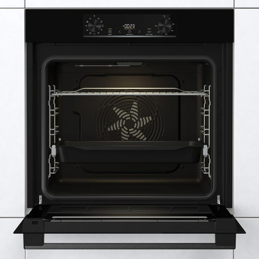 Электрический духовой шкаф Gorenje BO6735E05B, Чёрный