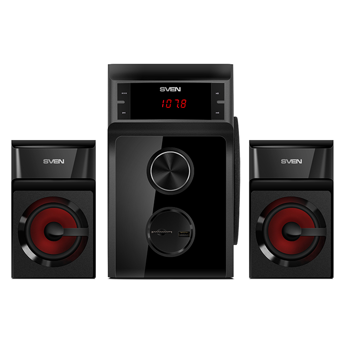 Компьютерные колонки 2.1 SVEN MS-302, Чёрный