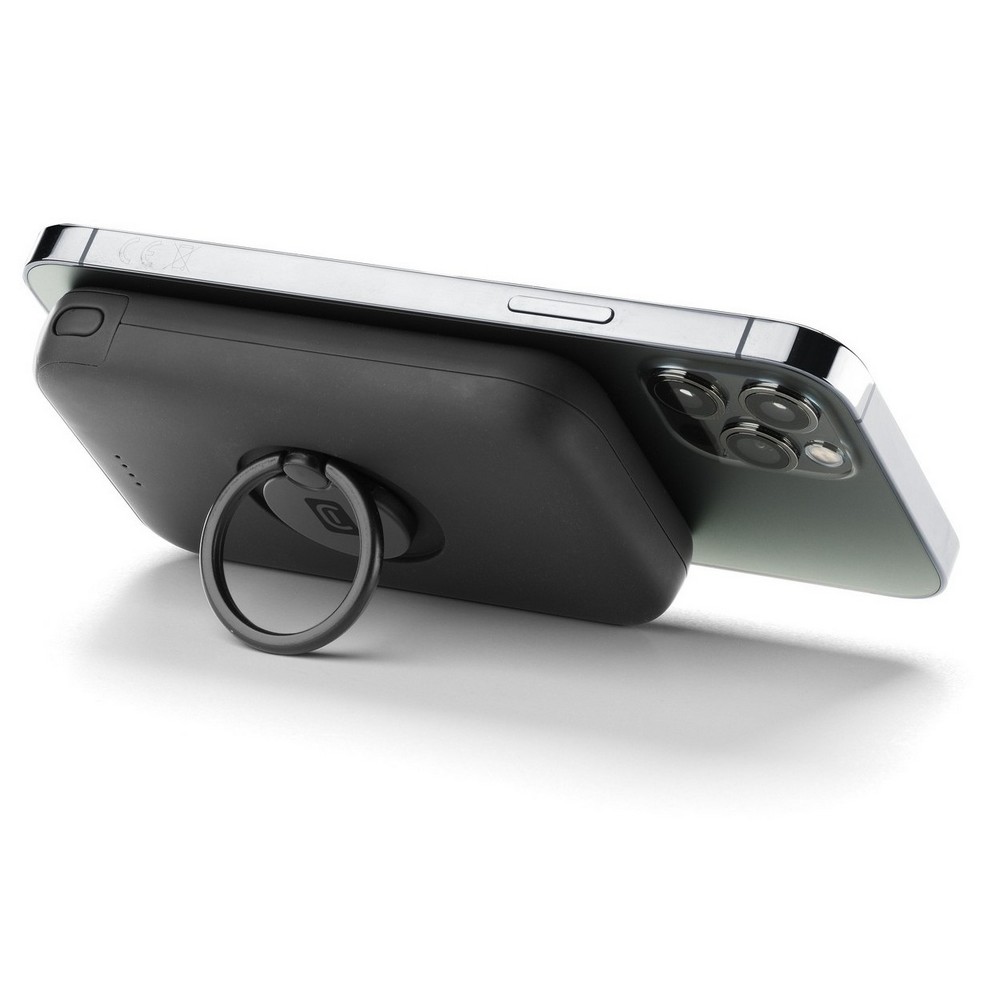 Wireless Power Bank Cellularline 5000mAh, MAG, Black