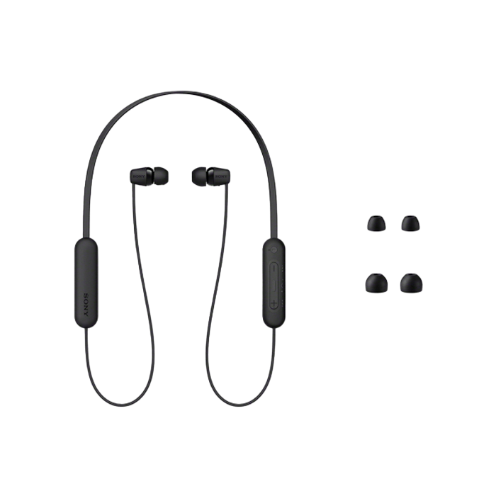 Гарнитура для мобильных телефонов SONY WI-C100, Беспроводной/Проводной, Чёрный