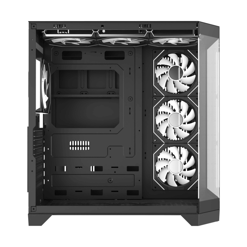 Carcasă PC Gamemax HYPE-A, Midi-Tower, Fără PSU, Negru