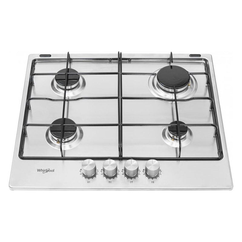 Газовая варочная панель Whirlpool TKRL 650 IX, Нержавеющая сталь