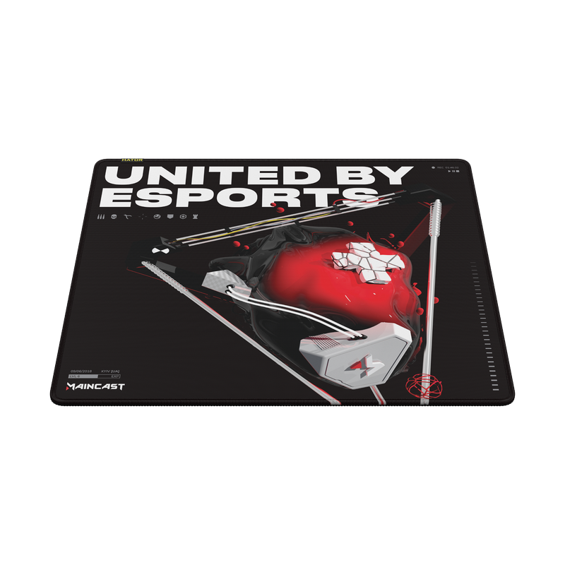 Игровой коврик для мыши HATOR Tonn eSport Maincast Edition Зеркально-чёрный