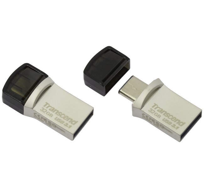 Memorie USB Transcend JetFlash 890, 32GB, Argintiu