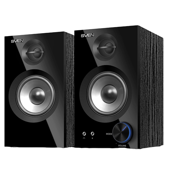 Компьютерные колонки 2.0 SVEN SPS-621, Чёрный