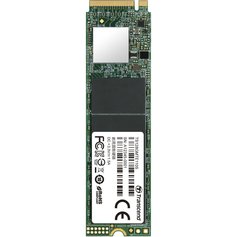 Накопитель SSD Transcend 110S, 128Гб, TS128GMTE110S