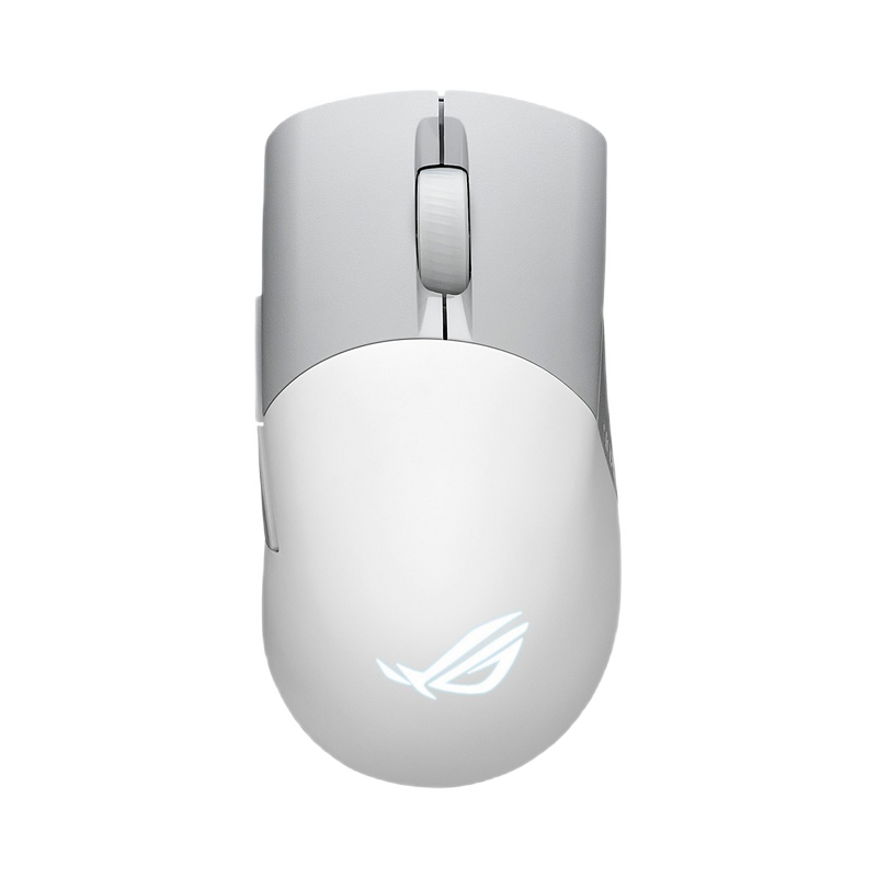 Gaming Mouse ASUS ROG Keris Wireless AimPoint, Alb/Gri