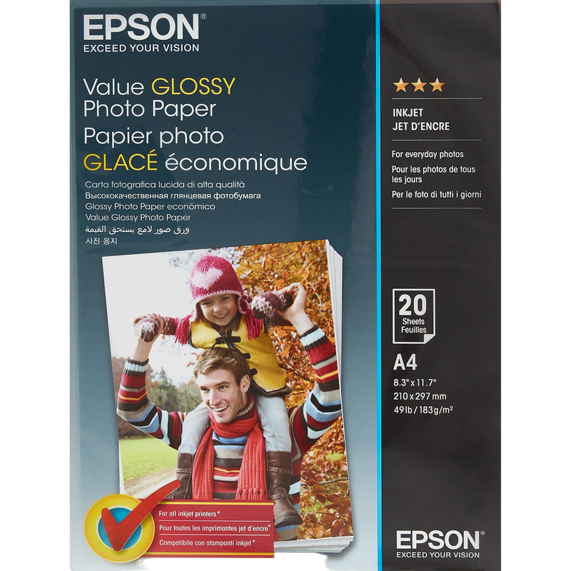 Photo Paper A4 183gr 20 sheets Epson Value Glossy 