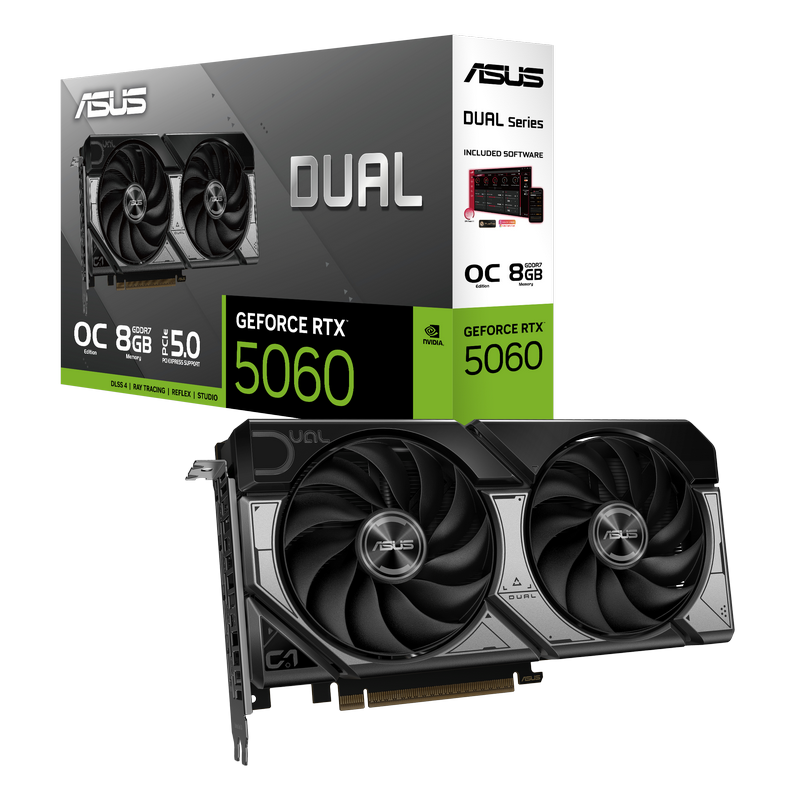 Placă Video ASUS DUAL-RTX5060-O8G, 8GB GDDR7 128bit
