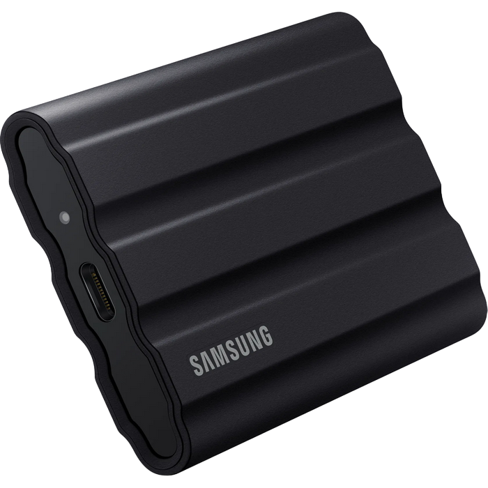 SSD portabil extern Samsung Portable SSD T7 Shield, 1 TB, Negru (MU-PE1T0S/WW)