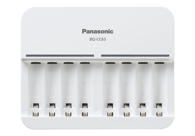 Încărcător Acumulatori Panasonic BQ-CC63E, Alb