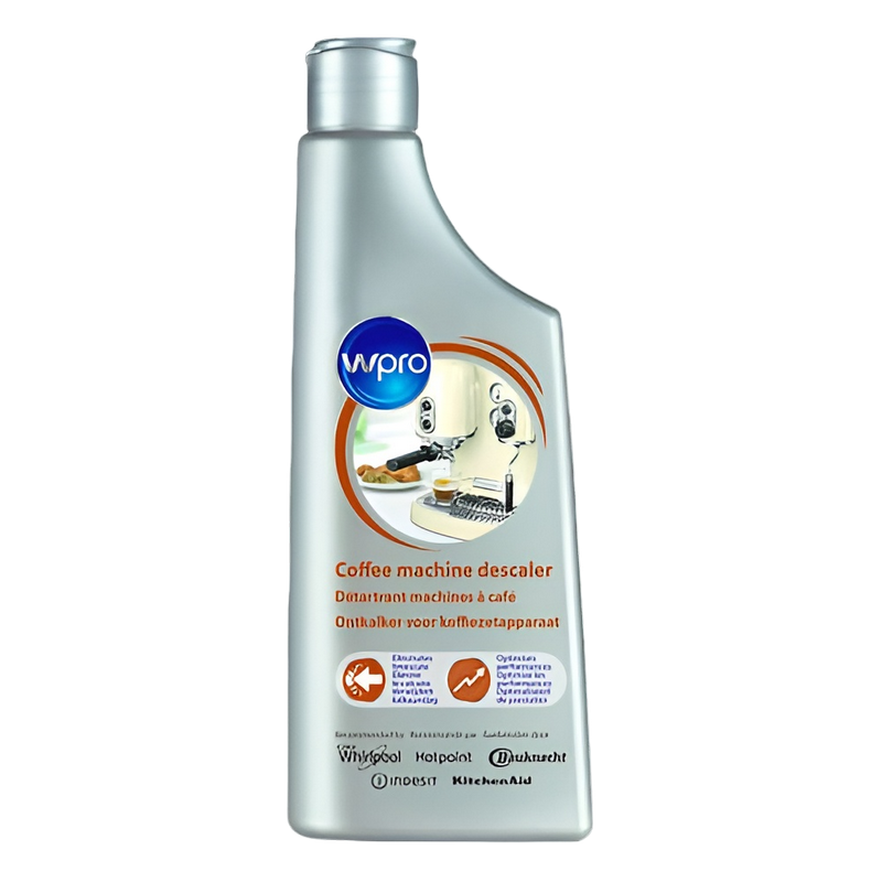 Soluție pentru eliminarea calcarului din aparatele de cafea Whirlpool Wpro, 250 ml