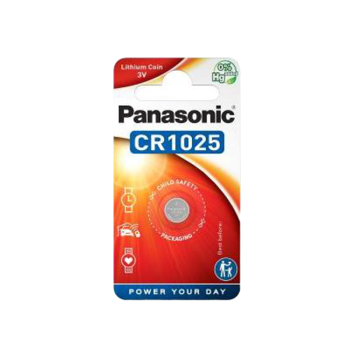 Дисковые батарейки Panasonic CR-1025EL, CR1025, 1шт.