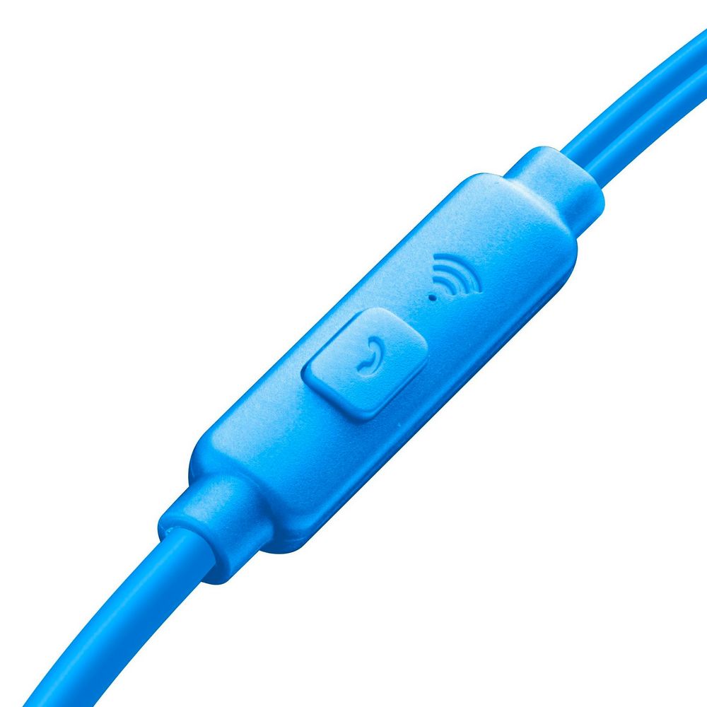 Cellular LIVE EGG-capsule earphone with mic, Blue