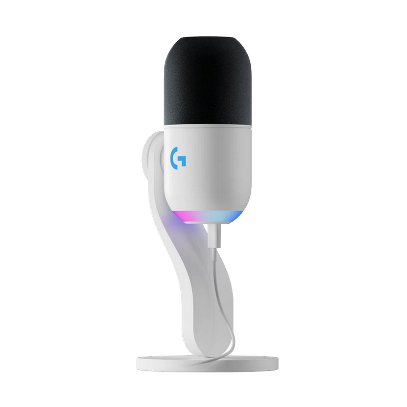 Microfon Gaming Logitech Yeti GX, Cu fir, Alb