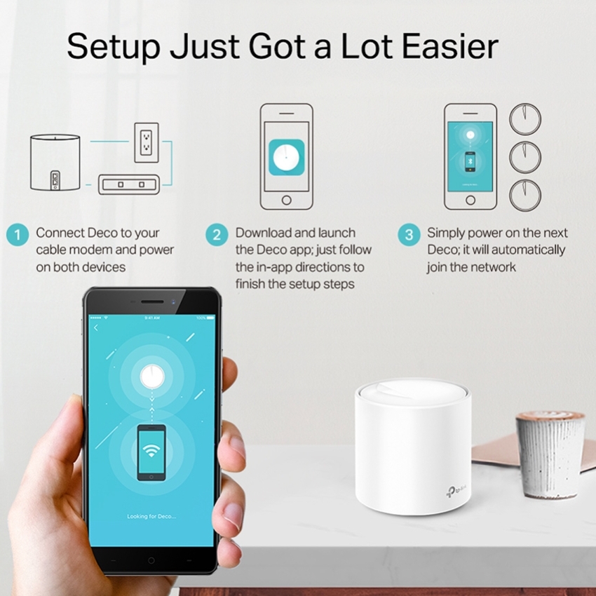Sistem Wi-Fi Mesh TP-LINK Deco X20 (2-pack), Alb