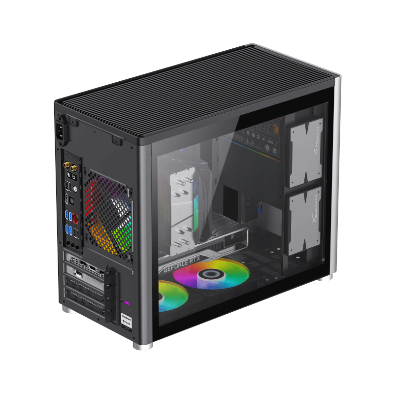 Carcasă PC Gamemax SPARK, Mini-Tower, Fără PSU, Alb