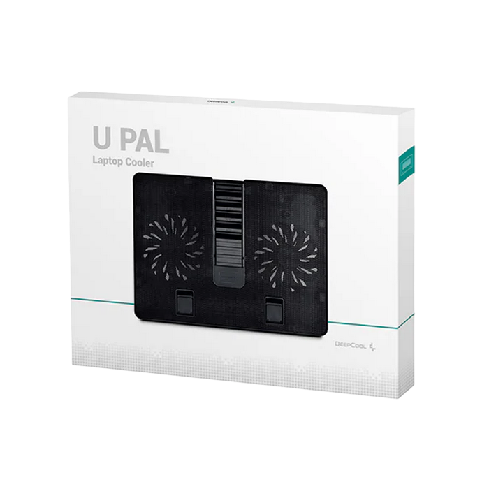 Notebook Cooling Pad Deepcool U-PAL, up to 15.6'', 2x140mm, Adjustable angle, USB3.0, U-shaped