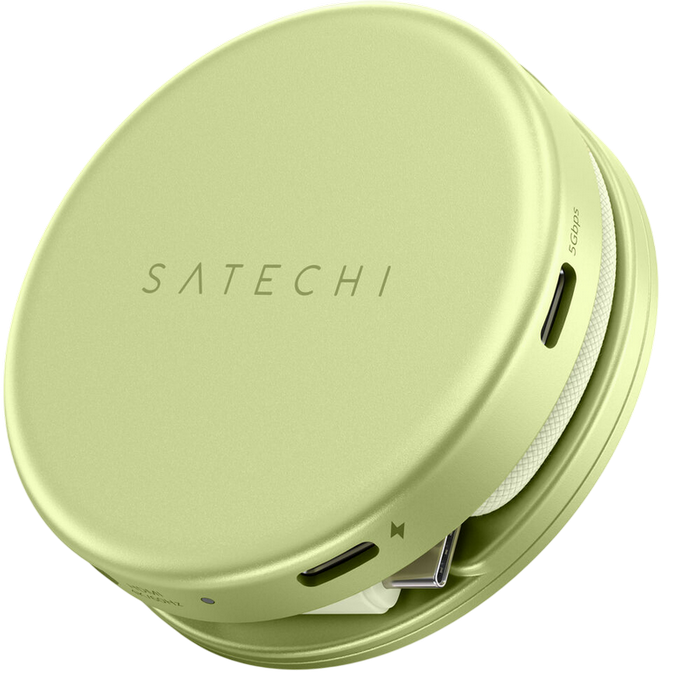 Многопортовый адаптер satechi onthego 5-in-1 multiport, зелёный Thumbnail 9