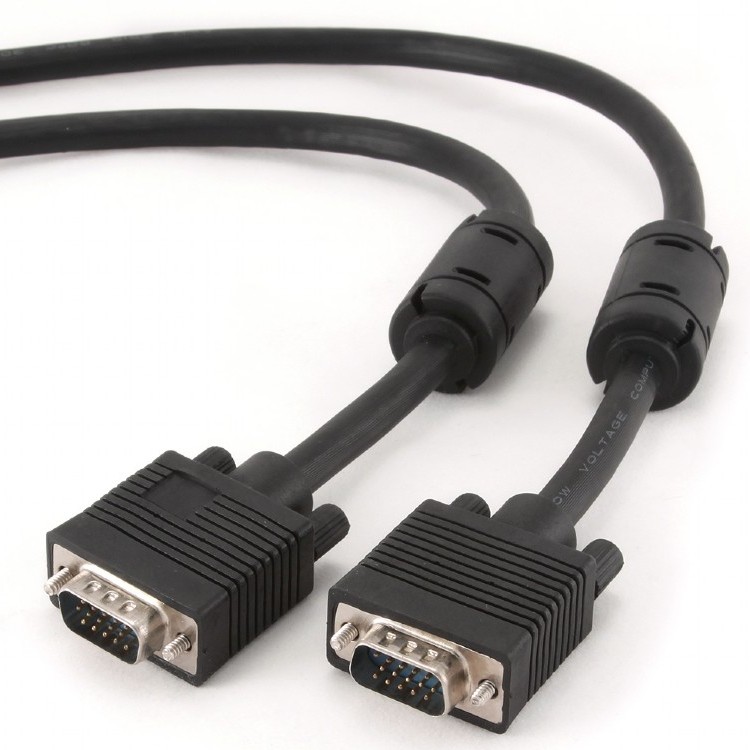 Cable VGA Premium 1.8m, HD15M/HD15M Black, Cablexpert, CC-PPVGA-6B