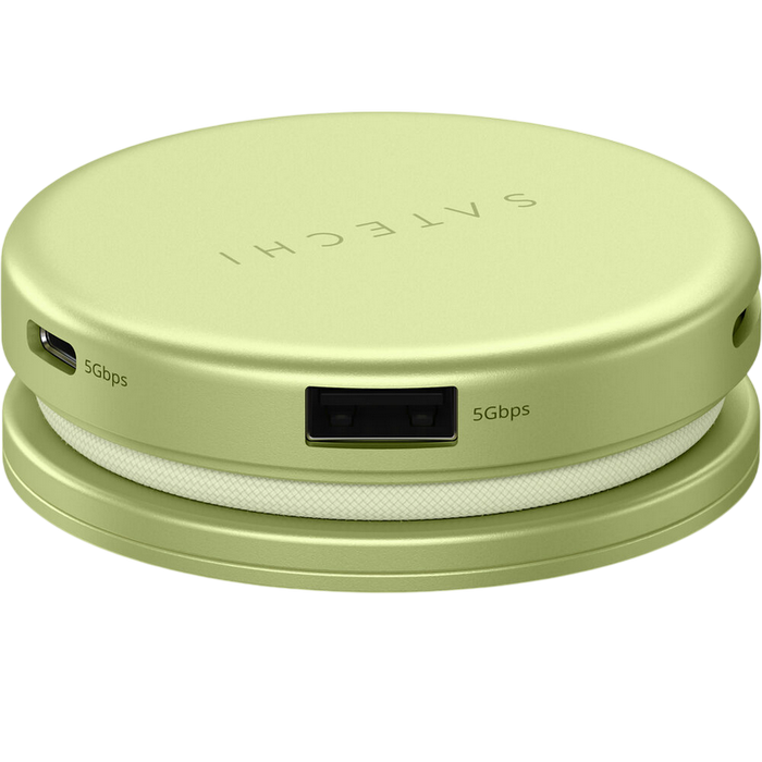 Многопортовый адаптер satechi onthego 5-in-1 multiport, зелёный Thumbnail 4