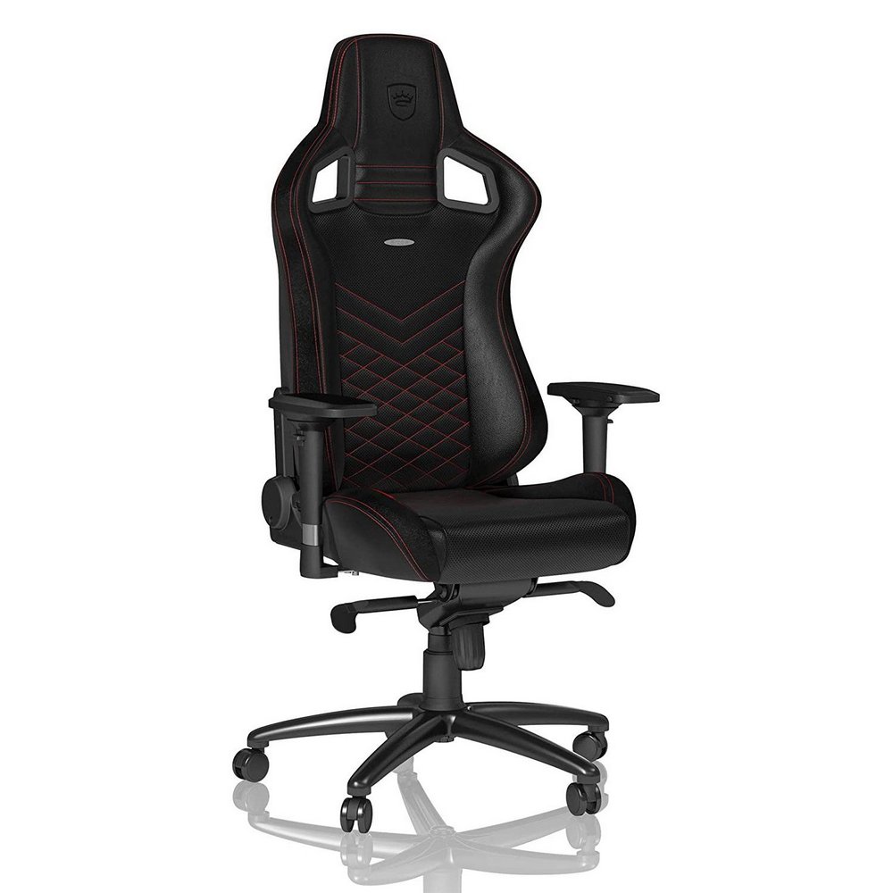 Игровое кресло Noblechairs Epic, Искусственная кожа, Черный/Красный