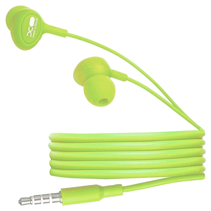 XO earphones, S6 Candy music, Green