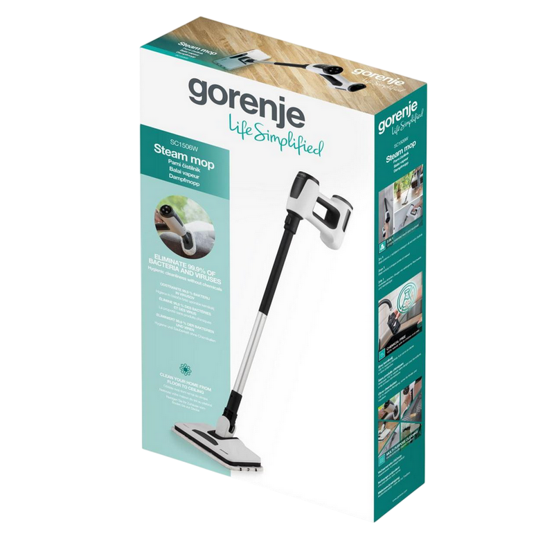 Aparat de curățat cu abur Gorenje SC1506W Alb