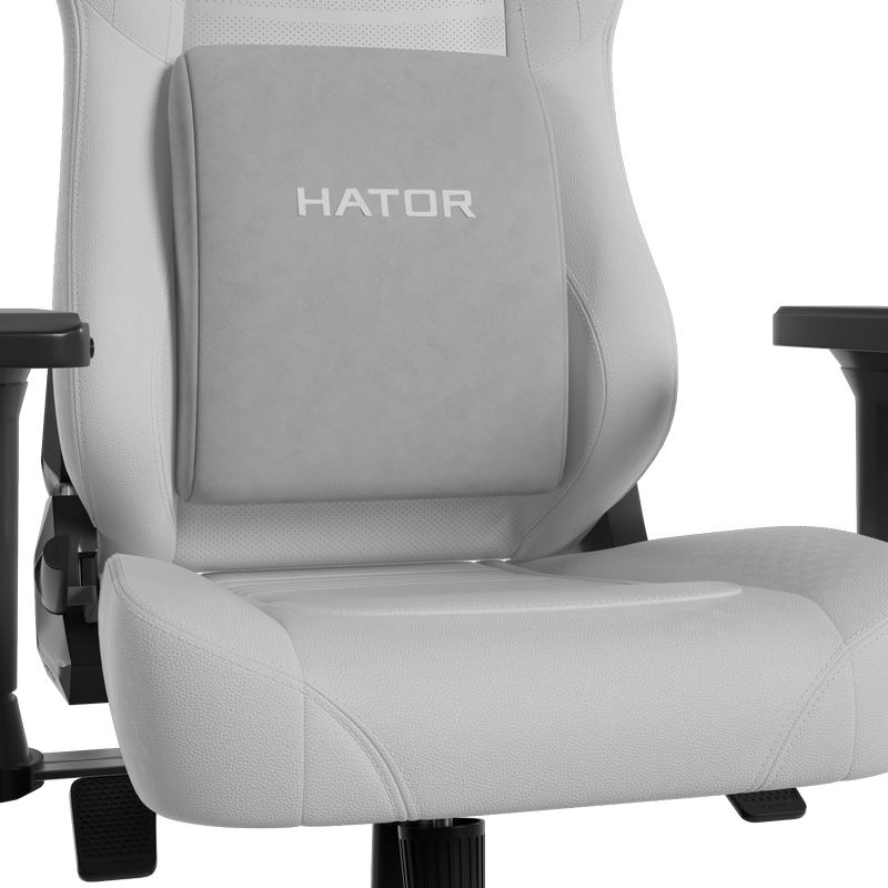 Scaun Gaming HATOR Darkside 3L Pro PU Piele Alb