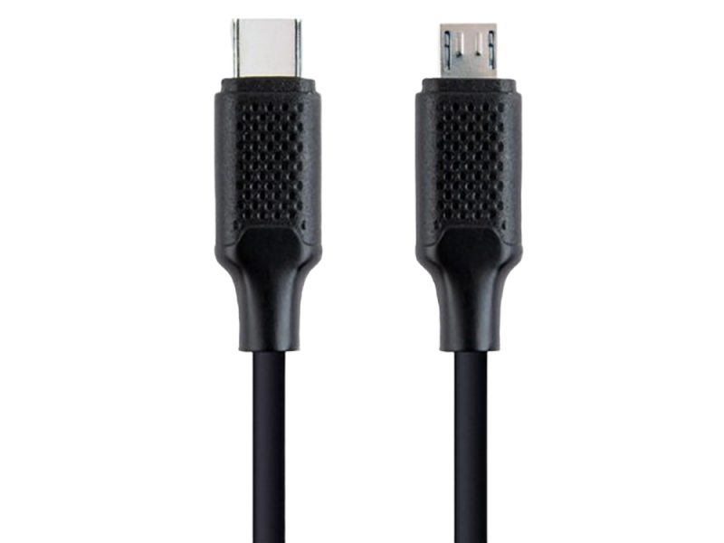  Blister Type-C/MicroUSB,  1.5 m, Cablexpert, Black