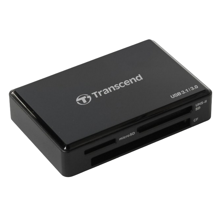 Cititor de carduri Transcend TS-RDF9, micro-USB, USB Type-A, Negru