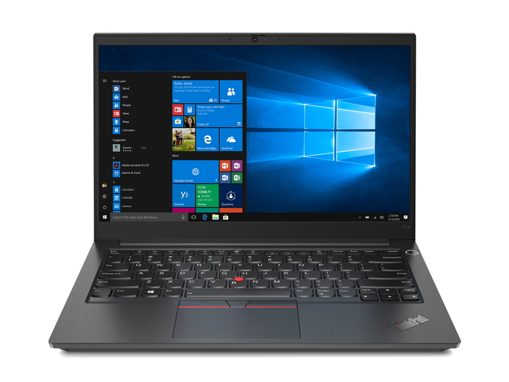 Laptop Business 14" Lenovo ThinkPad E14 Gen 2, Negru, Intel Core i7-1165G7, 16GB/512GB, Fără SO