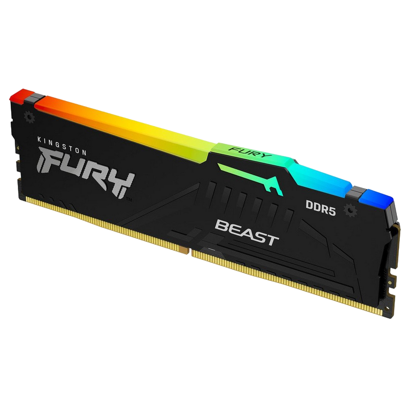 Оперативная память Kingston FURY Beast RGB, DDR5 SDRAM, 6000 МГц, 8Гб, KF560C30BBA-8