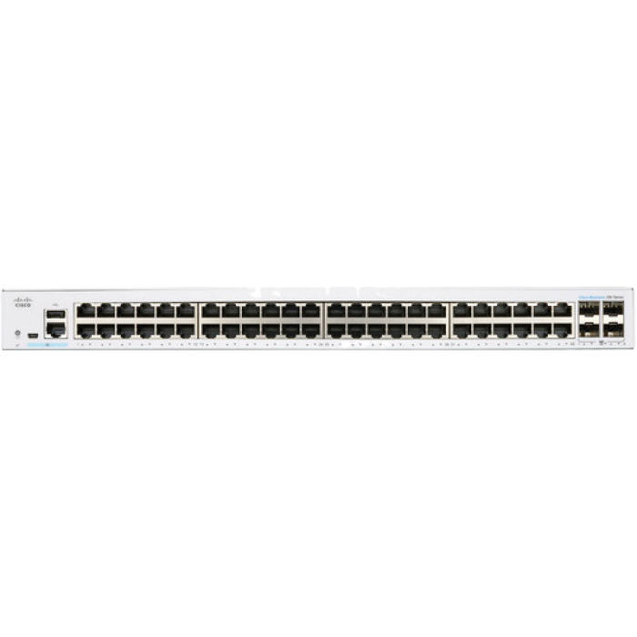Switch de rețea Cisco CBS250-48T-4X, 48x 10/100/1000 Mbps