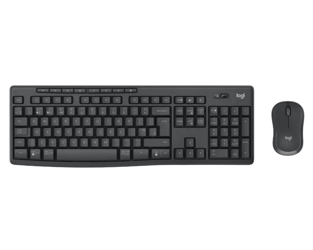 Клавиатура и мышь Logitech MK370, Беспроводное, Чёрный