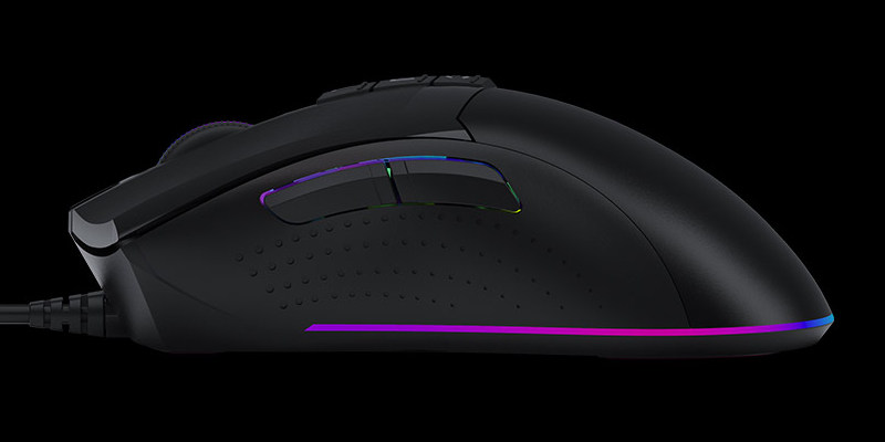 Gaming Mouse Bloody W90 Max, Optical, 100-10000 dpi, 8 buttons, RGB, Macro, Ergonomic, USB