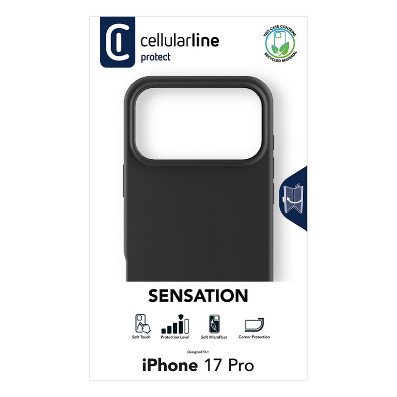 Чехол cellularline sensation для apple iphone 17 pro, чёрный Thumbnail 2