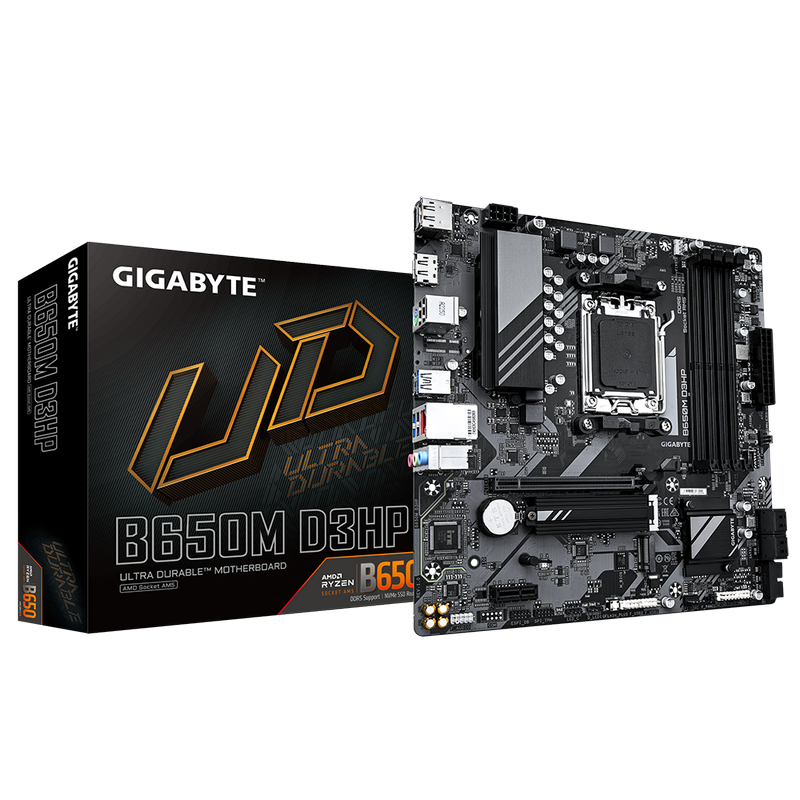 Placă de bază Gigabyte B650M D3HP, AM5, AMD B650, Micro-ATX