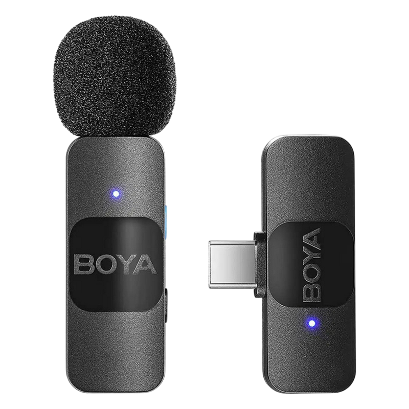 Microphone Wireless Boya BY-V10 Ultracompact (Type C - 1 mic) Black