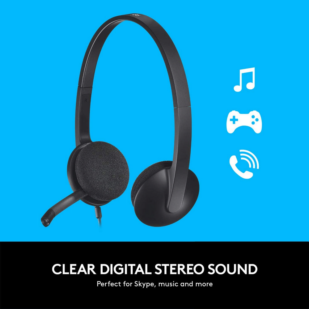Headphones Logitech H340, USB