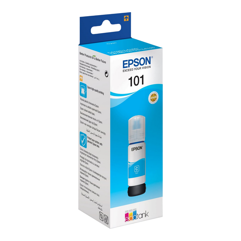 Ink Epson T03V24A, 101 EcoTank Cyan bottle 70ml